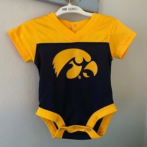 Hawkeyes Jersey Onesie for 0-3 months.